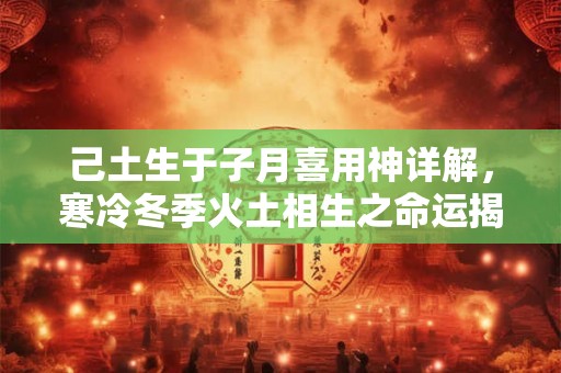 己土生于子月喜用神详解，寒冷冬季火土相生之命运揭示