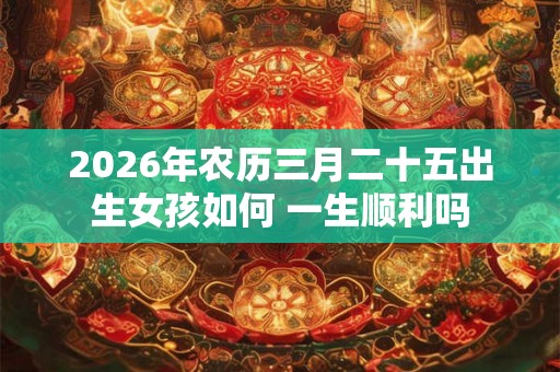 2026年农历三月二十五出生女孩如何 一生顺利吗