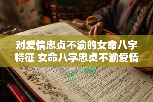 对爱情忠贞不渝的女命八字特征 女命八字忠贞不渝爱情特征是什么