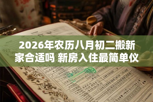 2026年农历八月初二搬新家合适吗 新房入住最简单仪式 2026年农历八月初二搬新家合适吗 新房入住最简单仪式