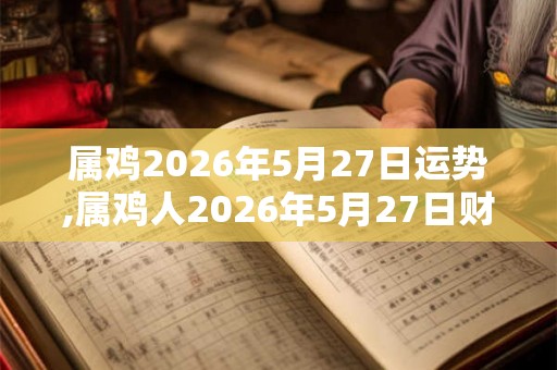 属鸡2026年5月27日运势,属鸡人2026年5月27日财运,生肖鸡2026年5月27日运势