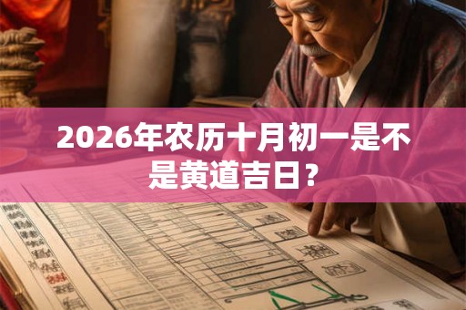 2026年农历十月初一是不是黄道吉日？