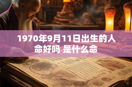 1970年9月11日出生的人命好吗 是什么命