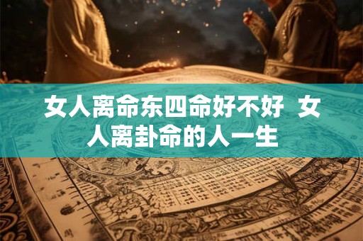 女人离命东四命好不好  女人离卦命的人一生
