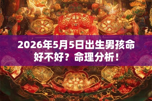 2026年5月5日出生男孩命好不好？命理分析！