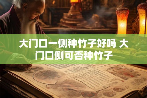 大门口一侧种竹子好吗 大门口侧可否种竹子
