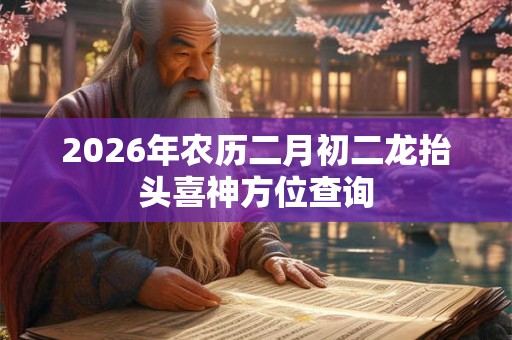 2026年农历二月初二龙抬头喜神方位查询 2026年农历二月初二龙抬头喜神方位查询