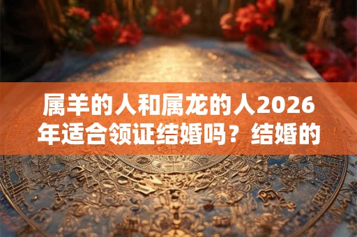 属羊的人和属龙的人2026年适合领证结婚吗？结婚的吉日怎么看？
