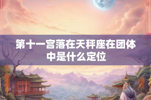 第十一宫落在天秤座在团体中是什么定位