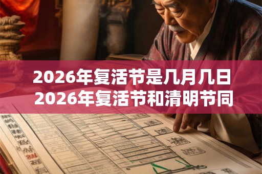 2026年复活节是几月几日 2026年复活节和清明节同一天