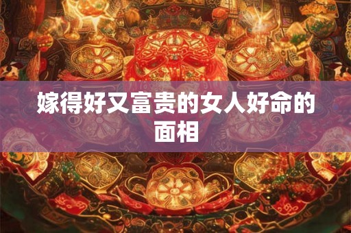 嫁得好又富贵的女人好命的面相