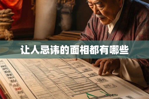 让人忌讳的面相都有哪些