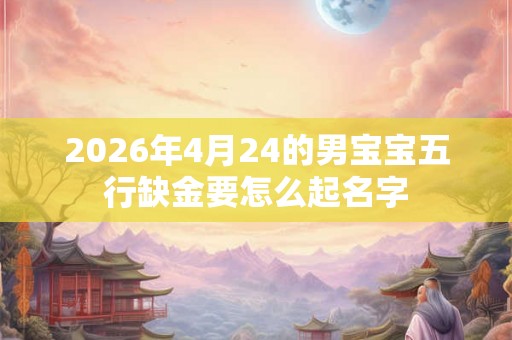 2026年4月24的男宝宝五行缺金要怎么起名字 2026年4月24的男宝宝五行缺金要怎么起名字