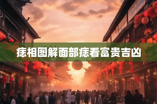 痣相图解面部痣看富贵吉凶