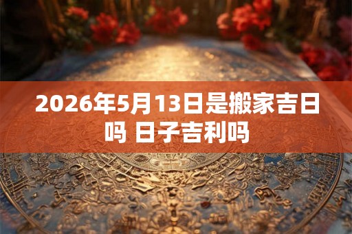 2026年5月13日是搬家吉日吗 日子吉利吗