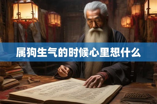 属狗生气的时候心里想什么 属狗生气的时候心里想什么