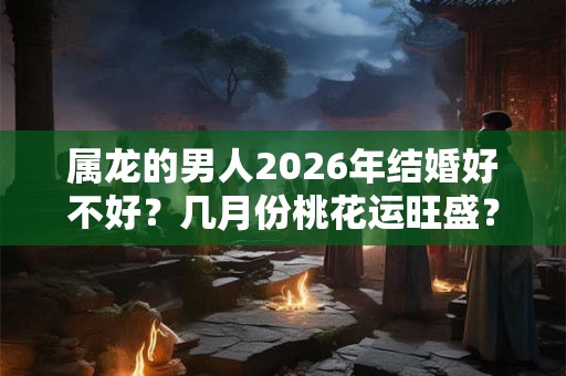 属龙的男人2026年结婚好不好?几月份桃花运旺盛? 属龙的男人2026年结婚好不好?几月份桃花运旺盛?
