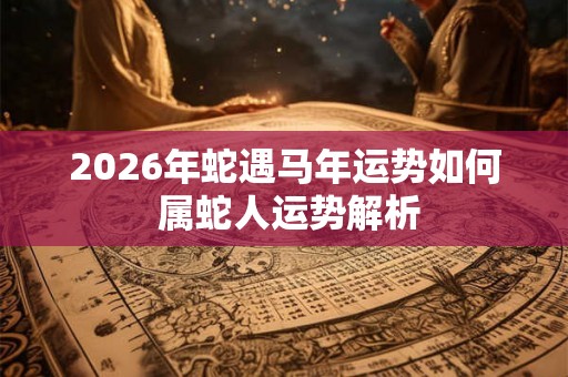 2026年蛇遇马年运势如何 属蛇人运势解析