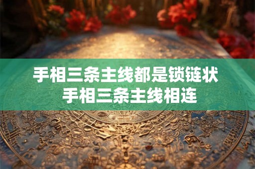 手相三条主线都是锁链状  手相三条主线相连