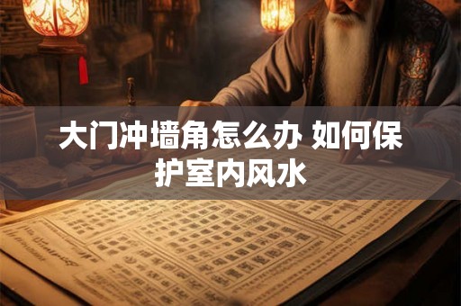 大门冲墙角怎么办 如何保护室内风水