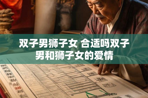 双子男狮子女 合适吗双子男和狮子女的爱情