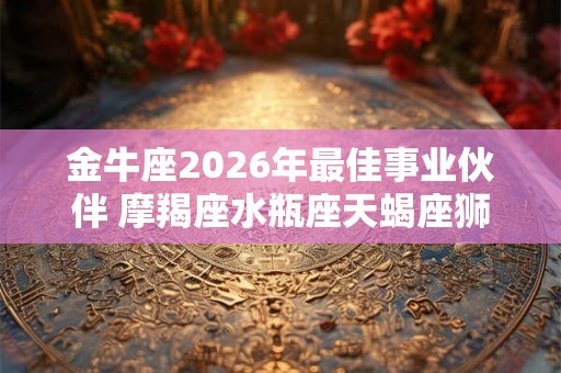 金牛座2026年最佳事业伙伴 摩羯座水瓶座天蝎座狮子座