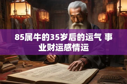 85属牛的35岁后的运气 事业财运感情运