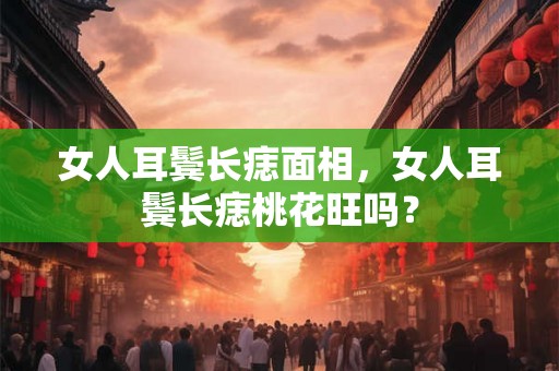 女人耳鬓长痣面相，女人耳鬓长痣桃花旺吗？