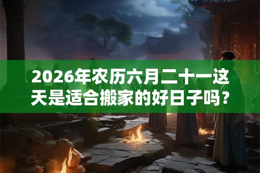 2026年农历六月二十一这天是适合搬家的好日子吗？