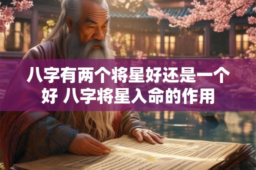 八字有两个将星好还是一个好 八字将星入命的作用