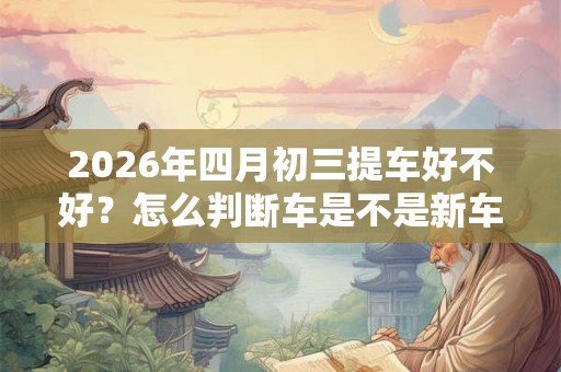 2026年四月初三提车好不好？怎么判断车是不是新车？