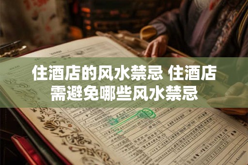 住酒店的风水禁忌 住酒店需避免哪些风水禁忌