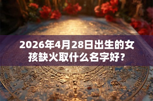 2026年4月28日出生的女孩缺火取什么名字好？