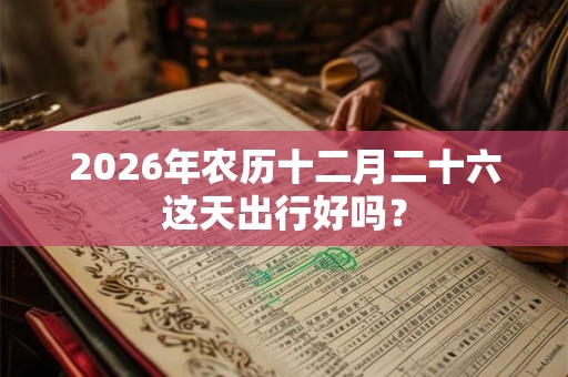 2026年农历十二月二十六这天出行好吗？