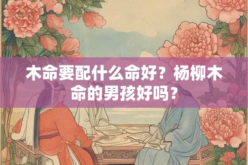 木命要配什么命好?杨柳木命的男孩好吗? 木命要配什么命好?杨柳木命的男孩好吗?