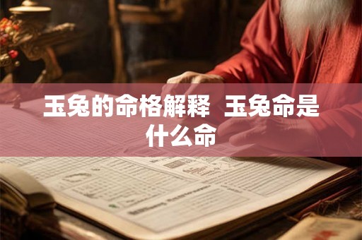 玉兔的命格解释 玉兔命是什么命 玉兔的命格解释 玉兔命是什么命