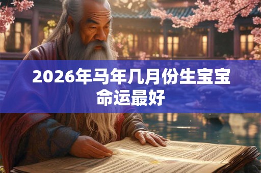 2026年马年几月份生宝宝命运最好 2026年马年几月份生宝宝命运最好