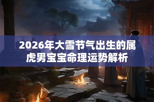 2026年大雪节气出生的属虎男宝宝命理运势解析