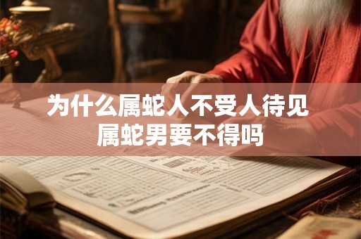 为什么属蛇人不受人待见 属蛇男要不得吗