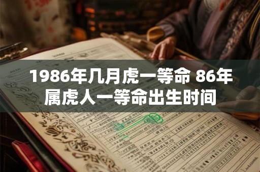 1986年几月虎一等命 86年属虎人一等命出生时间 1986年几月虎一等命 86年属虎人一等命出生时间