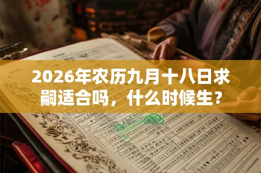 2026年农历九月十八日求嗣适合吗，什么时候生？