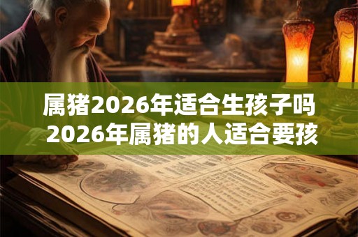 属猪2026年适合生孩子吗 2026年属猪的人适合要孩子吗