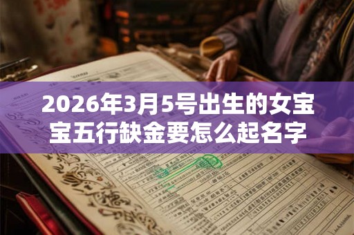 2026年3月5号出生的女宝宝五行缺金要怎么起名字