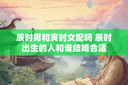 辰时男和寅时女配吗 辰时出生的人和谁结婚合适 辰时男和寅时女配吗 辰时出生的人和谁结婚合适