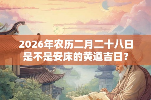 2026年农历二月二十八日是不是安床的黄道吉日？