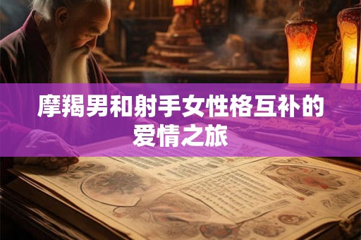 摩羯男和射手女性格互补的爱情之旅