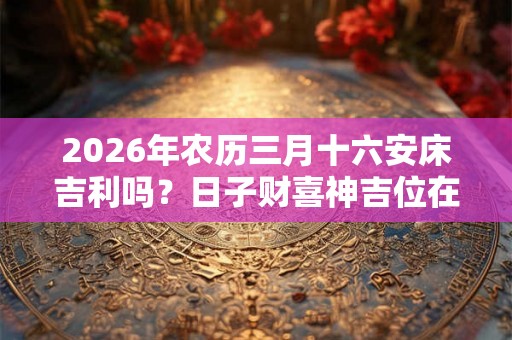 2026年农历三月十六安床吉利吗？日子财喜神吉位在哪？