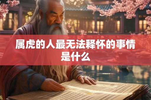 属虎的人最无法释怀的事情是什么 属虎的人最无法释怀的事情是什么