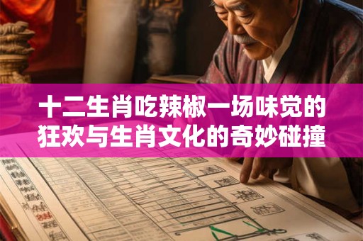 十二生肖吃辣椒一场味觉的狂欢与生肖文化的奇妙碰撞！
