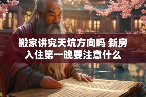 搬家讲究天坑方向吗 新房入住第一晚要注意什么
